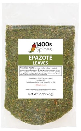 1400s Spices Feuilles d'épazote séchées coupées 56,7 g