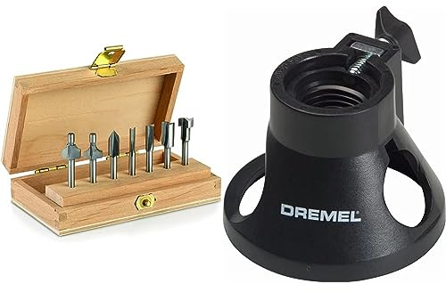 Dremel 660 Fräser Set, 7-teiliges Mehrzweck-Fräser-Set für verschiedenste Fräsarbeiten & 565 Multifunktions Schneideset, für Multifunktionswerkzeug