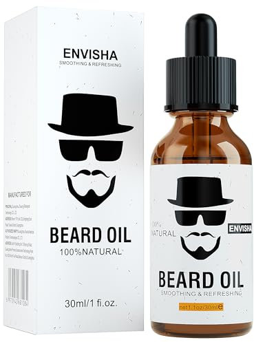 Bartöl-Conditioner, natürlicher Bart-Conditioner mit süßem Orangenduft – macht den Bart weich, spendet Feuchtigkeit und stärkt das Bartwachstum – 1 Unze