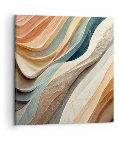 Moderne Impression sur Toile 70x70cm Image Tableau Decoration Murale Texture Modèle Brillant Grand Tableaux Decoratifs Muraux Chambre Cuisine Carré Deco Cadre Décoration Salon Art Wall AC70x70-5696