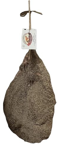 Guanciale g.g.A (I.G.P.) 1KG speck gourmet | ganzes Stück | geschützt durch die Schwarte | Versand aus Italien | Von Freiland-Schweinen getrocknet mit Pfeffer