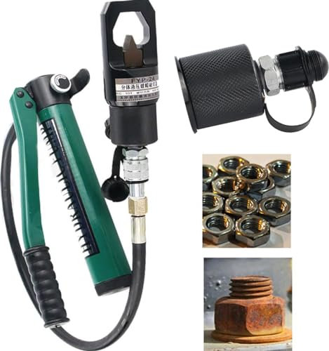 ylpddmm Coupe-Boulon hydraulique,Casse-écrou hydraulique,Lame en Acier au Chrome molybdène Robuste,écrou à vis avec Pompe Manuelle,FYP-41