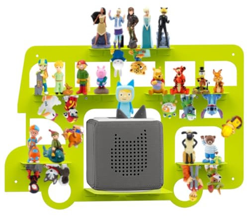 Raweao Metall Regal für Tonie, Vollständig Magnetisches Tonieregal für Mädchen und Jungen, Toniebox Regal für 20-30 Figuren Aufbewahrung Kinderzimmer, Wandregal für Kinder Spielen und Sammeln