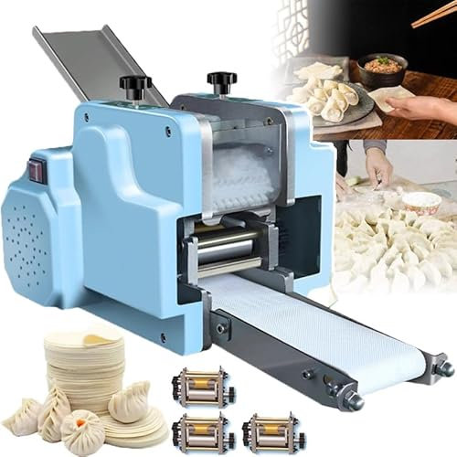 Macchina per Ravioli Automatici Commerciali 8Cm per Ravioli, Macchina per Ravioli E Wonton +Macchina per Pasta Elettrica 3Mm, Strumento per La Lavorazione Dell'impasto per Ravioli,B-3-mold