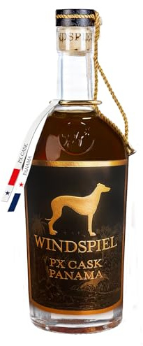 Windspiel PX Cask Panama Rum (1 x 0,5l) | Der edle Spitzen-Rum für Genießer, gereift in Sherryfässern. Vollmundig und von höchster Qualität. - 40,5% vol.