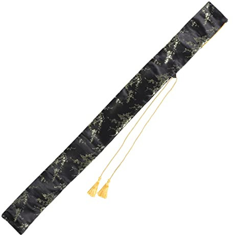 Veemoon Seidige Schwerttasche Japanischer Vintage Schwertbeutel Mit Quaste Tragetasche Für Tai Chi Und Samuraischwerter Stilvolle Aufbewahrungstasche Für Schwertdekoration Und Schutz