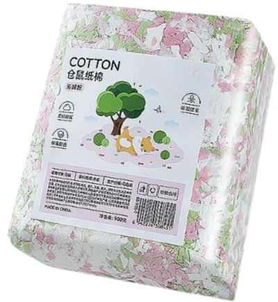 Générique Bois Pulpe Litière Petit Animal 21x26cm Absorbant Contrôle Odeurs Confortable pour Hamster Lapin Chinchilla Gerbille Cage Accessoires