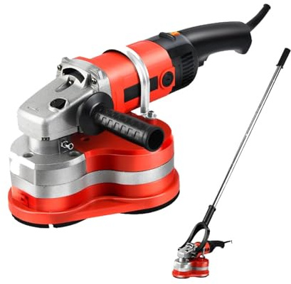 SIEEOUR Levigatrice Per Calcestruzzo 3800W, Levigatrice Per Pavimenti Pesante Con Regolazione 6 Velocità, Per Levigatura Completa Di Calcestruzzo, Cemento, Marmo, Granito, Piastrelle