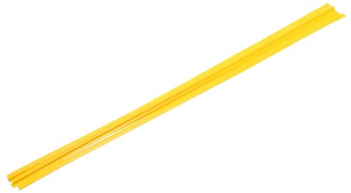 QUARKZMAN 5 Pcs Bacchette Di Saldatura Plastica Gialle 9.5mm x 1000mm HDPE | Nastro Piatto Di Saldatura Plastica, Per Riparare Serbatoi D'acqua Pallet Carrelli Elevatori Bidoni, (0.4 x 40inch