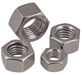 Sechskantmuttern aus Edelstahl 304 BSW – Britische Standard-Whitworth-Gewindemuttern (Größen 1/8 bis 1/2)(2pcs)