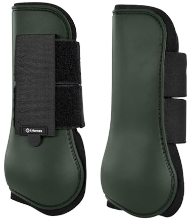 4Horses Gamaschen Lissabon für Pferde, atmungsaktive Beinschoner mit stoßdämpfender Schutzfunktion, ideal für Training und Weide