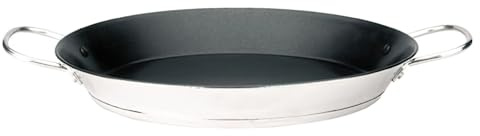 IBILI - Paella-Pfanne Bistrot, 34 cm, Edelstahl, Anti-Haft, 6 Portionen, geeignet für Induktion