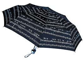 Mini Ombrello Nero Con Pentagramma [Import]