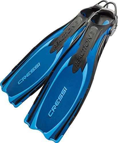 Cressi Fersenbandflosse Reaction EBS, Blau, S/M, BE092040