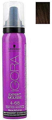 Schwarzkopf IGORA Expert Mousse 4-68 Mittelbraun Schoko, rot