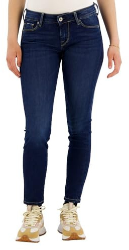 Pepe Jeans London Women's Soho Slim Fit Mid Waist Jeans