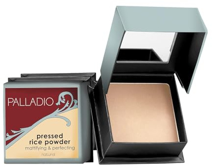 Palladio, Pressed Rice Powder, Natural, 0.26 Ounce
