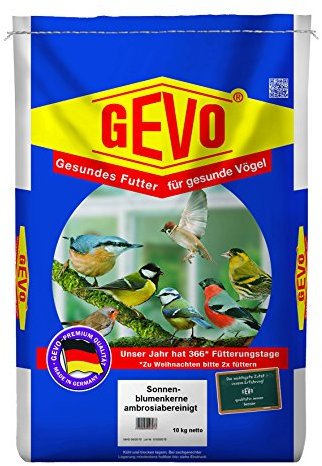 Gevo Vogelfutter Sonnenblumenkerne - Gewicht: 10 kg