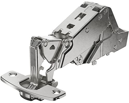 Sensys Weitwinkelscharnier, mit Null-Einsprung, ohne Schließautomatik (Sensys 8687), vernickelt, halb vorliegend, Öffnungswinkel 165°, TH-Bohrbild 52 x 5,5 mm, zum Anschrauben (-)_Artikel _ 9099670