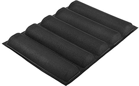 Samfox Molde Baguette Horno Silicona Molde Horno Baguette Molde Pan De Horno Molde Pan Horno y Microondas Baguette Pan En Horno De Microondas Y Congelador