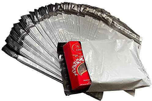 100 portoväskor – starka postpåsar för porto – grå postkuvert (23 cm x 30 cm)