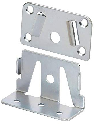 woplus Bettbeschlag Mittelbalkenverbinder Träger Bettverbinder Betthaken Tragewinkel + Haltetaschen (8 Set) (8 Set)