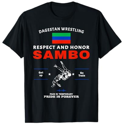 Sambo Dagestan Lutte Drapeau du Daghestan T-Shirt