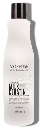 Morfose Milk Keratin Hair Shampoo 500 ml - Shampoing Capillaire à Base De Protéines De Lait Et De Kératine