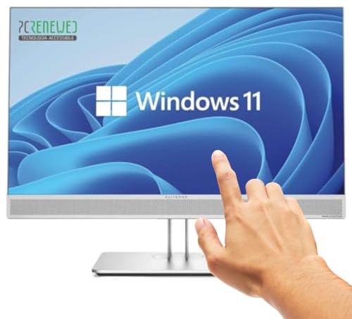 HP EliteOne 800 G4 PC Computer All-In-One Schermo 23.8 Touchscreen FULL HD Intel i5-8500 Ram 16GB SSD 480GB Windows 11 Office 2021 (Ricondizionato)