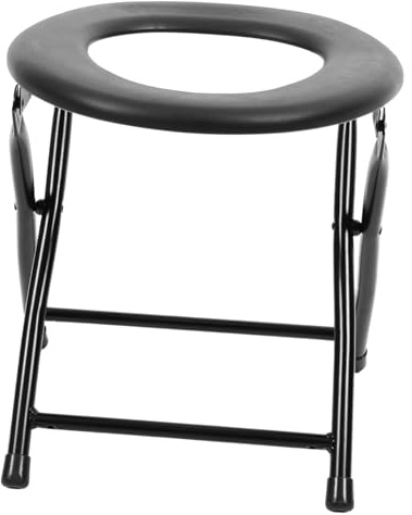 Healeved Silla De Baño Plegable Para Personas Mayores Y Embarazadas Asiento De Inodoro Portátil Con Diseño Compacto Y Estructura Estable Para Uso En Casa Y Hospital