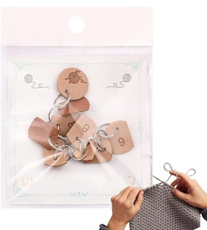 Cadenas de contador de tejer, marcador de costura de ganchillo, accesorios de ganchillo, contador de de punto para joyas hechas a mano, proyecto de seguimiento de costura de tejido
