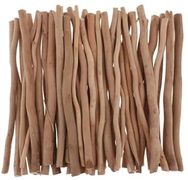 50 st naturliga träpinnar gren trä drivved dekorer träbearbetningsmaterial, trä, 20 cm