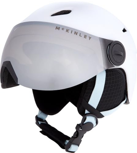 Mckinley Pulse S2 Visor HS-016 Skidhjälm för barn, White/Blue Ice/Rose, S