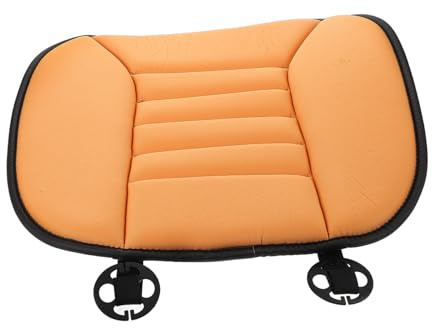 Autositzkissen aus Memory Foam mit Mesh, Orange | Abnehmbarer Bezug, Universelle Passform für Auto und Lkw, Atmungsaktive Netzstruktur
