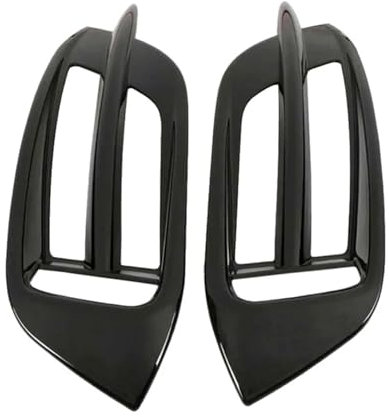Nebelscheinwerfergitterabdeckung Auto 1 Paar Heckstoßstange Nebelscheinwerfer-Abdeckungsverkleidung Nebelschlussleuchte Grill für Honda für Civic 10th 2016–2020 für glänzendes Schwarz(Glossy Black)