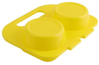 Mikrowellen-Eierpochierer - Frühstücks-Omelette-Maker Für Die Mikrowelle, Schnelle Silikon-Ei-Kochform Mit 2 Mulden, Mikrowellen-Eierkochform