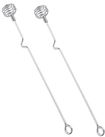 CHICAMPERA 2piezas Cucharas Mezcladoras De Acero Inoxidable De Utensilios Largos Para Café Miel y Bebidas Herramientas De Cocina Para Batidos y Té Leche