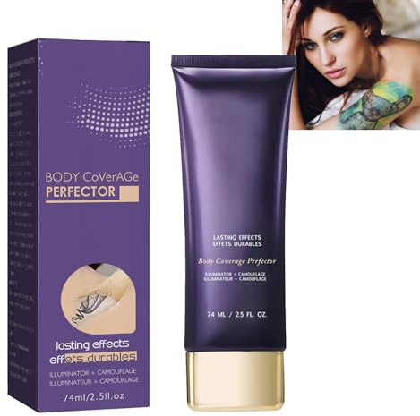 Skin Baume Correcteur De Tatouage,Crème Anti-cernes de Tatouage Imperméable,Cicatrices Crème Couvrante,Correcteur de Cicatrice pour Couvrir les Cicatrices,Correcteur De Tatouage Professionnel
