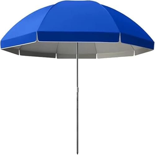 Ombrellone da Giardino, Parasole da Esterno Regolabile in Altezza, Ombrellone Parasole UPF50+ per Balcone, Terrazza, Spiaggia(Bleu,240cm/7.9ft)