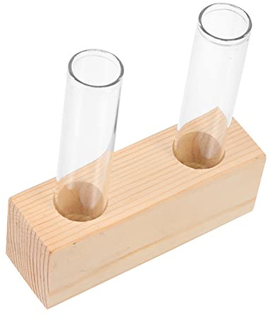 VICASKY Transparent Propagation Tube Plant Terrarium Vase for Desktop Decorative Hydroponic Flower Holder Space Saving Indoor Houseplant Accessory for Home Office
