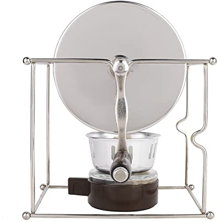 Pwshymi Mini Torréfacteur Manuel de Grains de café, 1 Pièce, en Acier Inoxydable, à Manivelle, avec Poignée D'agitation, pour la Cuisson du café à Domicile
