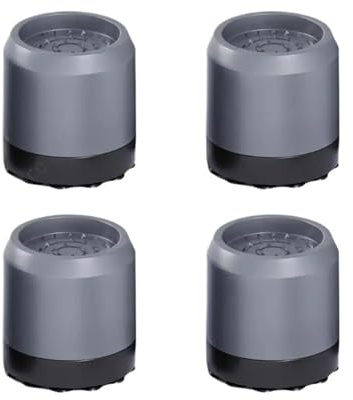 Lot De 4 Amortisseurs De Vibrations For Machine À Laver, For Réduire Le Bruit Et Protéger Les Sols(Gray black)