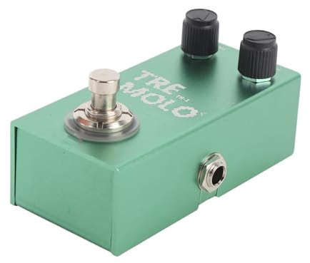 Pedal de efecto trémolo, pedal de modulación, pedales para bajo y guitarra eléctrica con bypass real, señal pura para músicos e intérpretes.