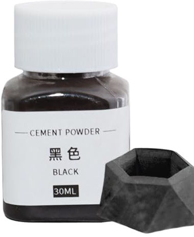 Concrete Dye - Iron Oxide Pigment Powder | Cement Dye for DIY Crafts, Plaster and Mortar | 30 ml Black, Red, Blue, Green Powder Pigment for Concrete, Plaster and Handmade Flower Pots