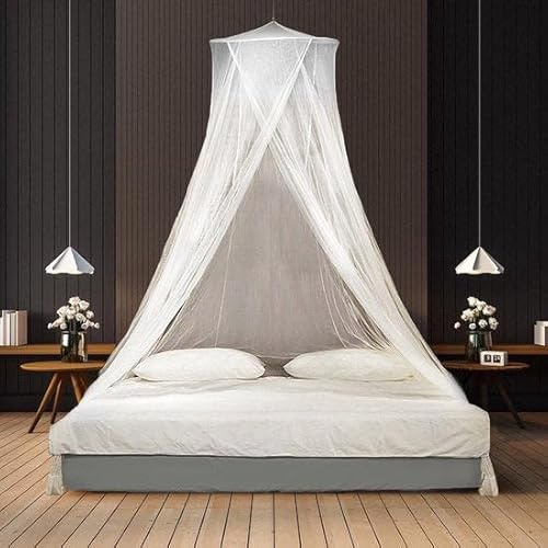TravelHawk Moskitonetz Reise XL - Mückennetz für Doppelbett mit Klebehaken für Reise, Camping, Zuhause Klamboe Insektenschutz Betthimmel Fliegennetz mit Tragetasche Umweltfreundlich