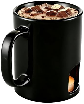 Set di tazze per fonduta dolce – Set di tazze per fonduta di cioccolato, scalda burro al cioccolato in ceramica, tazza personale per fonduta di formaggio, burro, fonduta, frutti di mare, antipasti