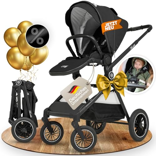 Buggy [schnell faltbar für Reise & Alltag] leichter Kinderwagen bis ca. 2 Jahre | Klein Zusammenklappbar | Reisebuggy für unterwegs, kompakt für Auto & Urlaub | Kinderwagen | Baby Stroller - AMOR BABY
