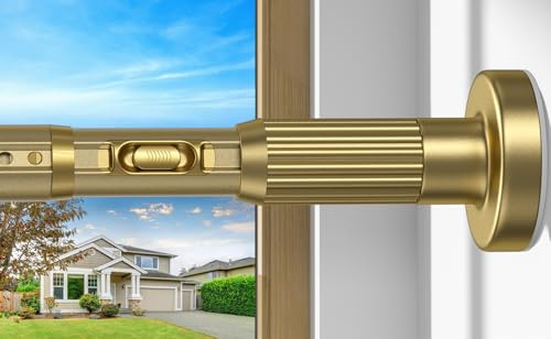 ZipGlo Gold Long Tension Rod 250-322cm 1 Pack,Heavy Duty Room Divider Pole
