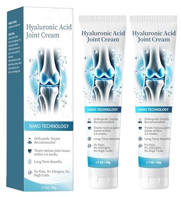 Gelenk Creme, Arthroheal Hyaluronsäure Gelenkreparaturcreme, Hyaluronic Acid Joint Cream, Gelenkschmerzen Creme, Gelenkcreme Knie, Joint Pain Relief Cream, Knochenschmerzlinderungscreme, 2 PC