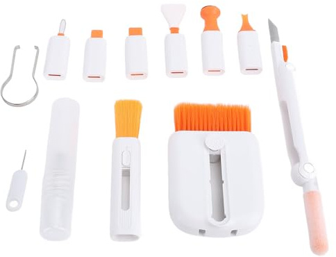 Jectse Kit di Pulizia della Tastiera Pulitore di Dispositivi Elettronici Portatili per Cuffie, Tablet, PC Laptop - Kit Completo per la Pulizia dello Schermo e la Rimozione della Polvere, Applicabile